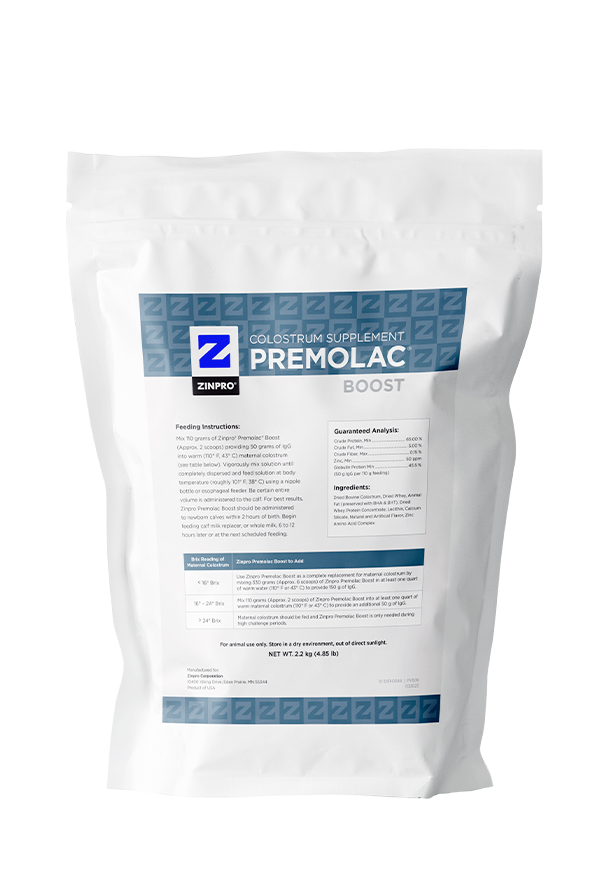 Healthy Calves Start with Zinpro® Premolac® Colostrum – Products