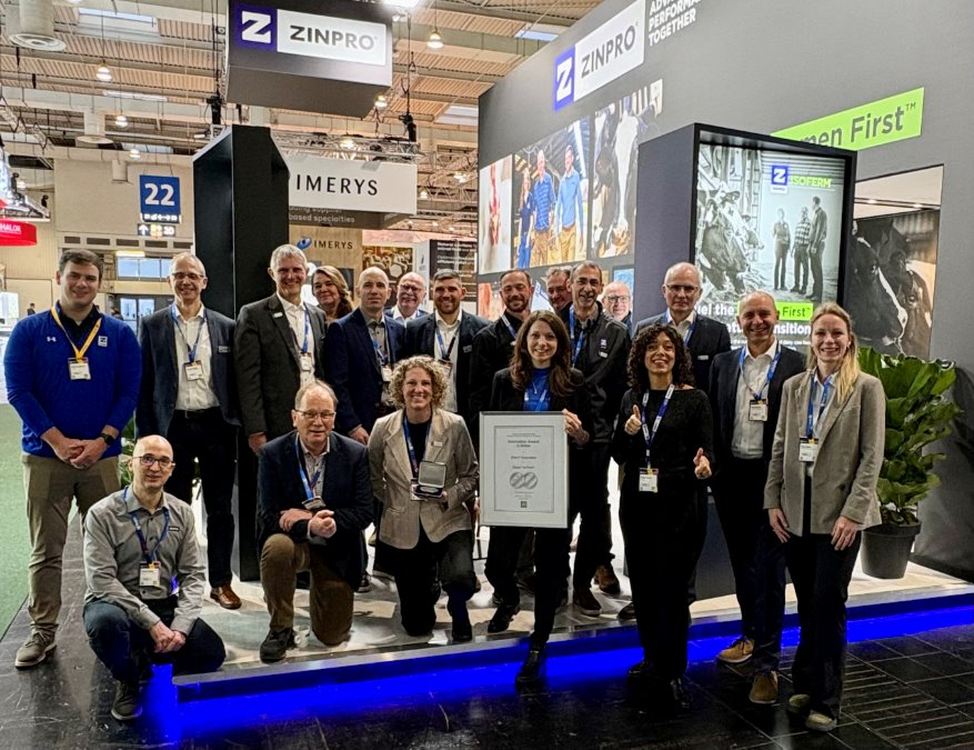 The Zinpro team gathered at the Zinpro booth at EuroTier